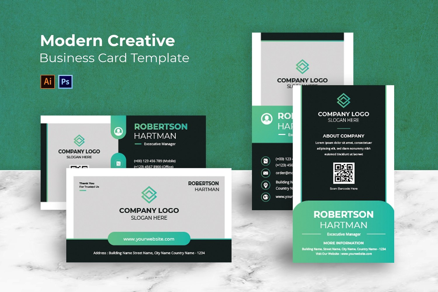 Kit Graphique #184246 Card Business Divers Modles Web - Logo template Preview