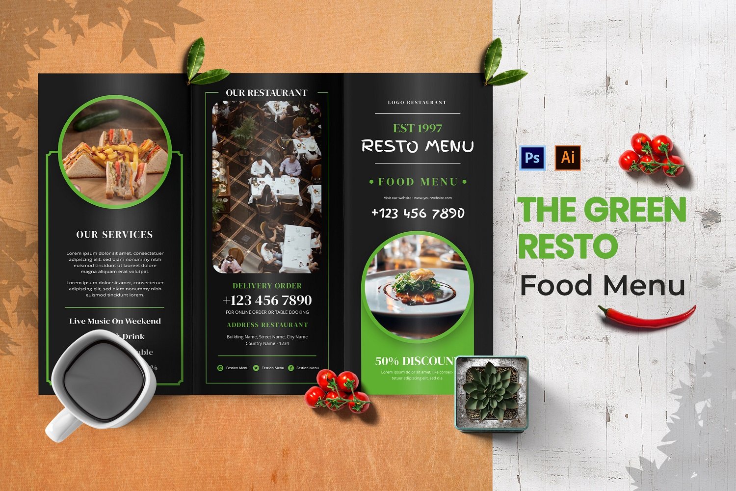 Template #184254 Menu Business Webdesign Template - Logo template Preview