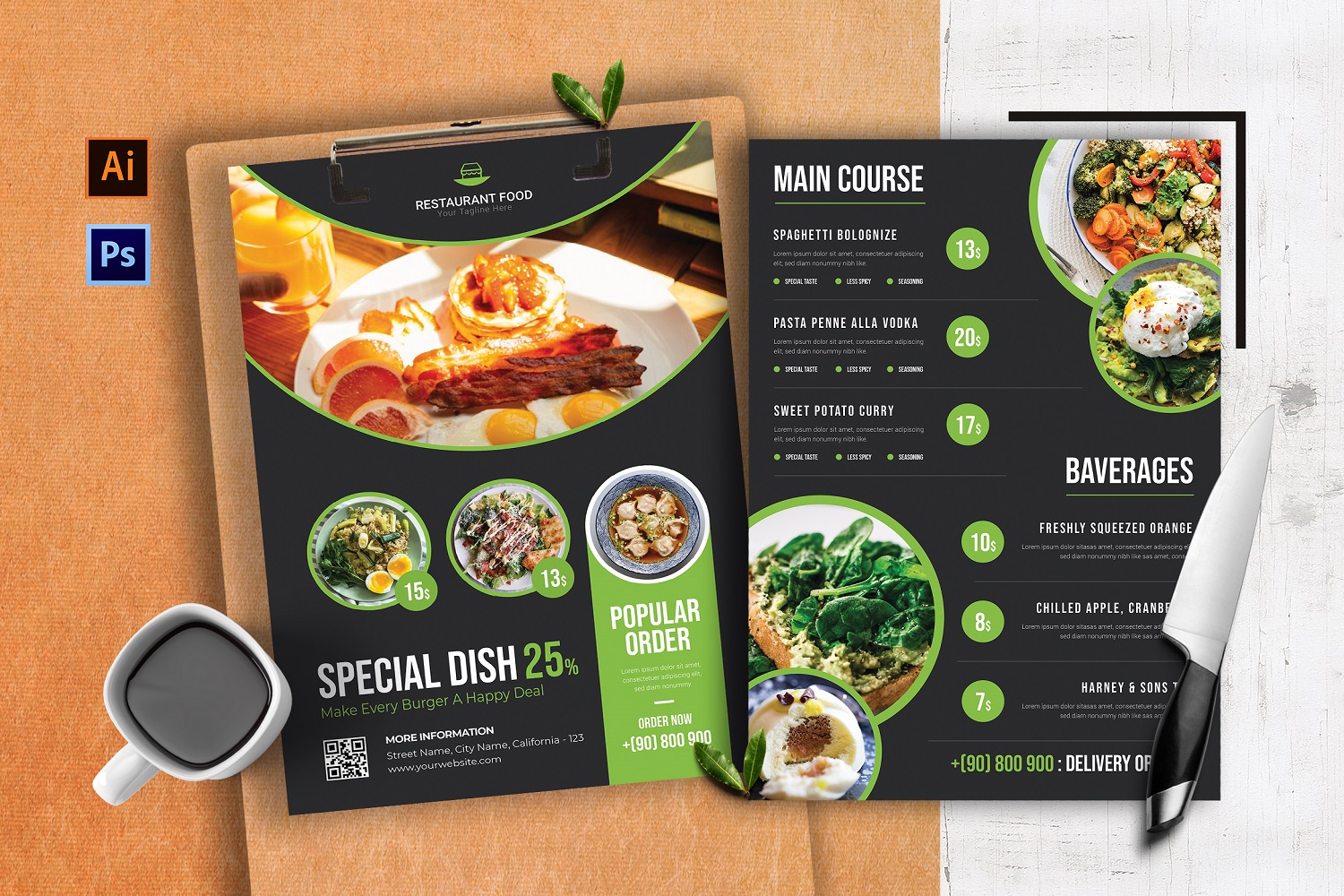 Template #184256 Menu Business Webdesign Template - Logo template Preview