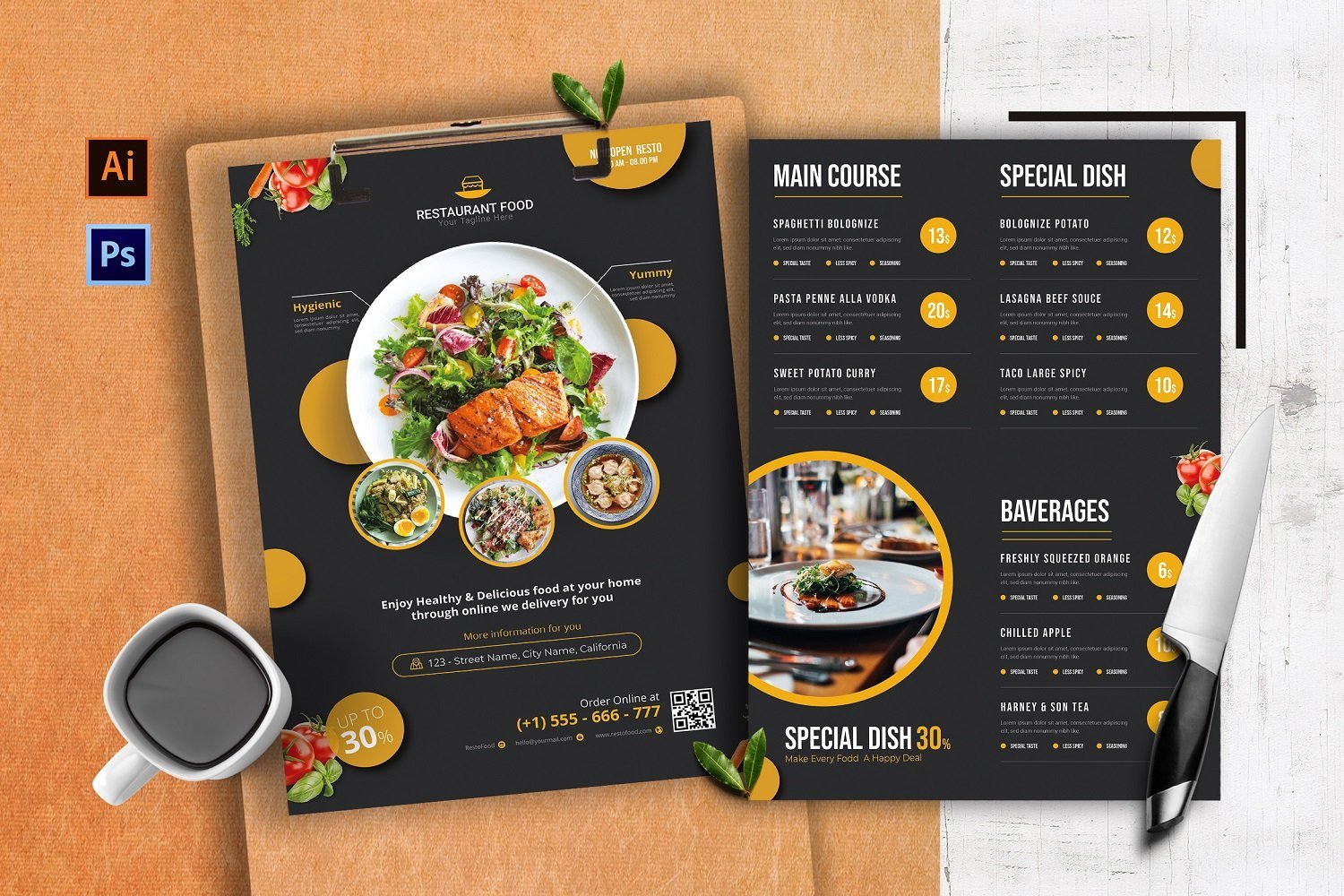 Template #184258 Menu Business Webdesign Template - Logo template Preview