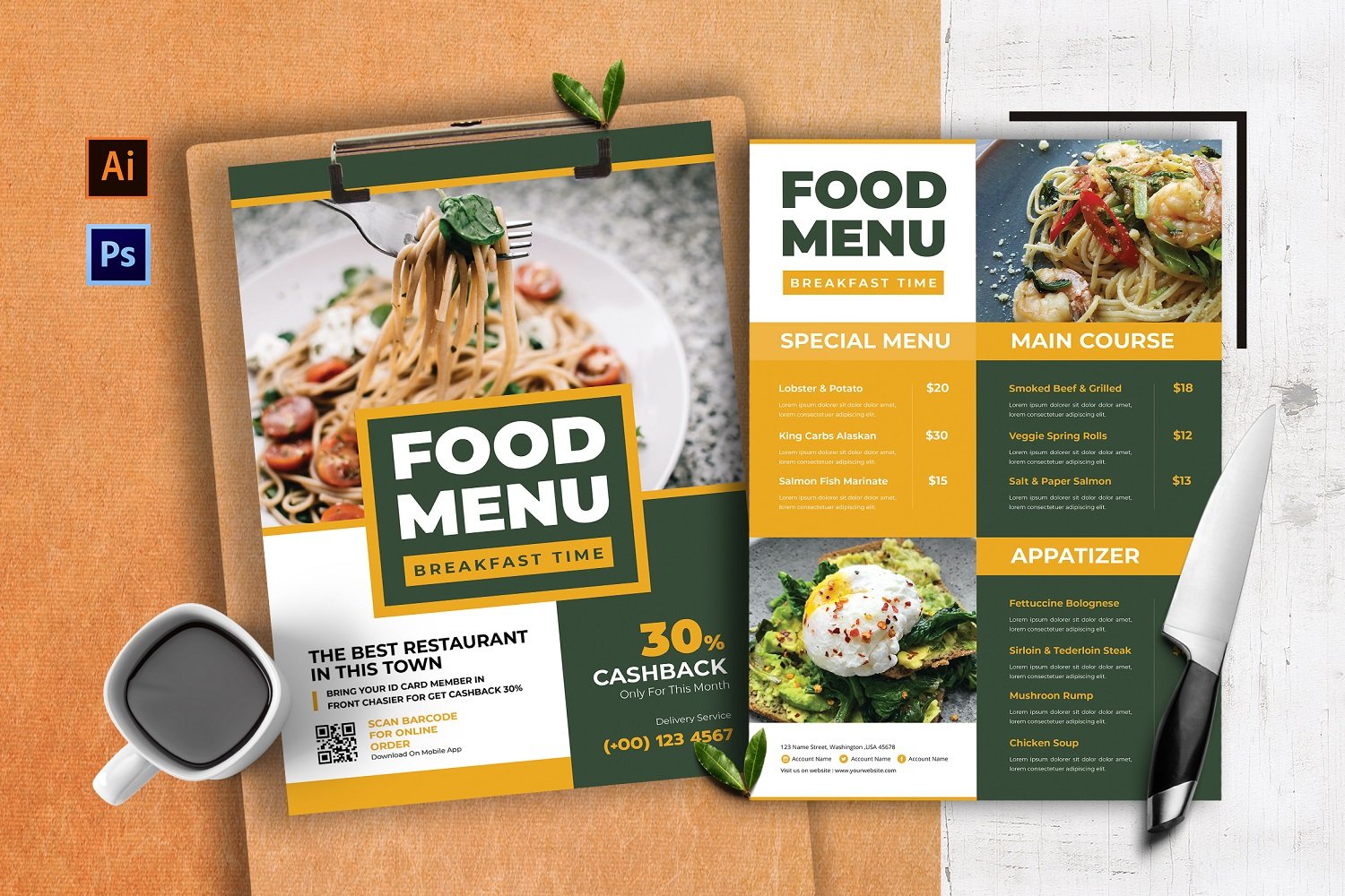 Kit Graphique #184260 Restaurant Menu Divers Modles Web - Logo template Preview