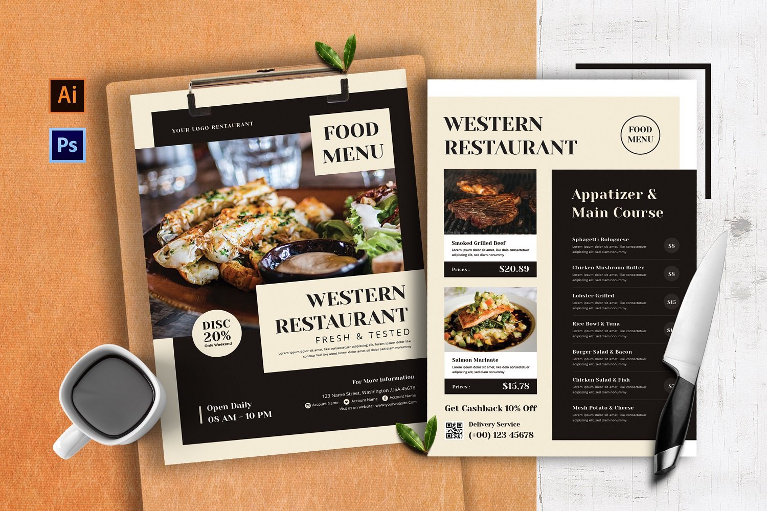 Template #184263 Menu Business Webdesign Template - Logo template Preview