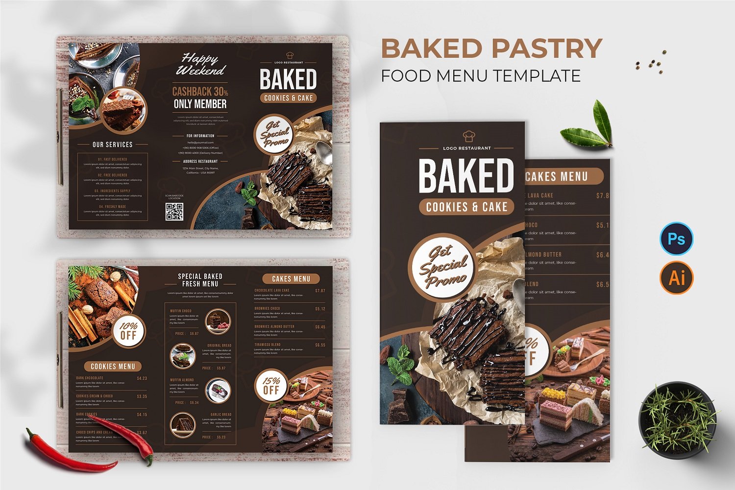 Template #184268 Menu Business Webdesign Template - Logo template Preview