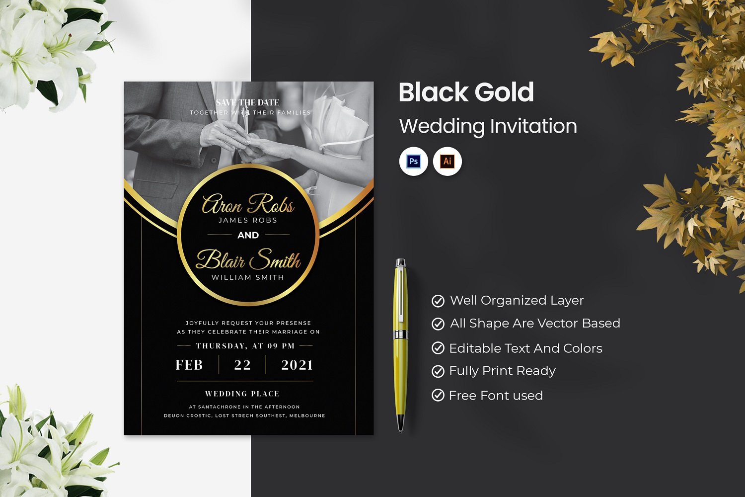 Template #184284 Card Elegant Webdesign Template - Logo template Preview