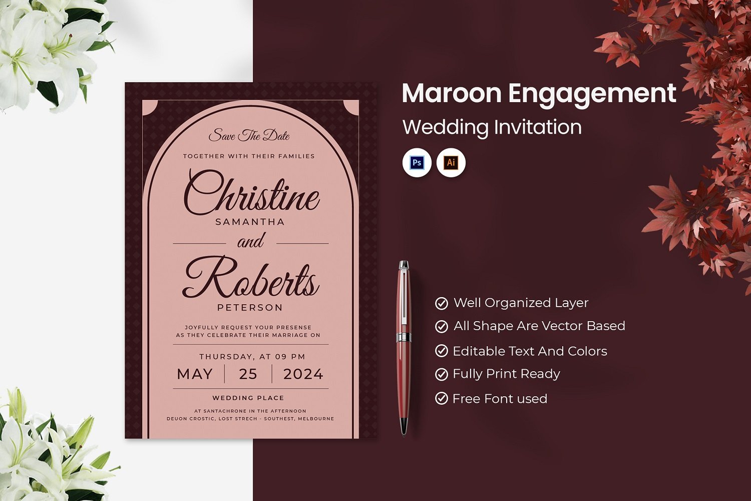 Kit Graphique #184290 Mariage Carte Divers Modles Web - Logo template Preview