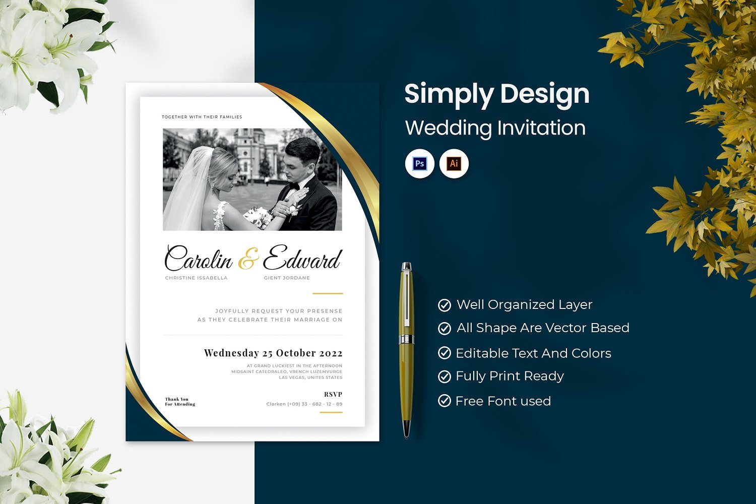 Template #184293 Card Design Webdesign Template - Logo template Preview