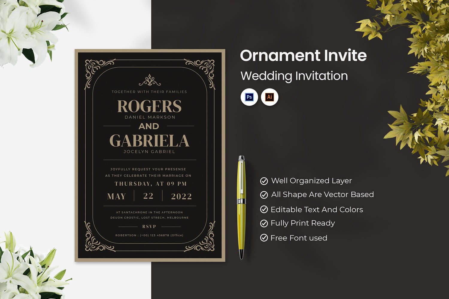 Kit Graphique #184296 Mariage Carte Divers Modles Web - Logo template Preview