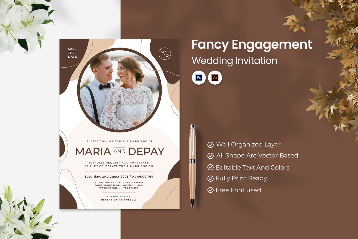 Template #184298 Card Design Webdesign Template - Logo template Preview