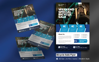 Bicycle Sale Flyer Corporate Identity Template