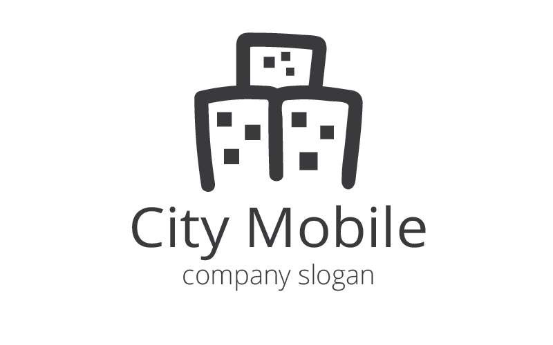 City Mobile Logo Template