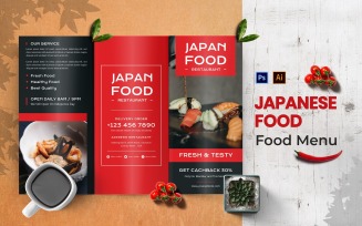 Japan Food Menu Print Template