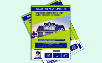 Real Estate Agents Meeting Flyer Template