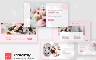 Creamy - Cupcake PowerPoint Template