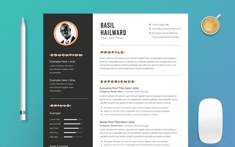 Professional Resume and Cover Letter Design Resume Template