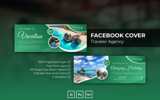 Traveler Agency Facebook Cover Social Media