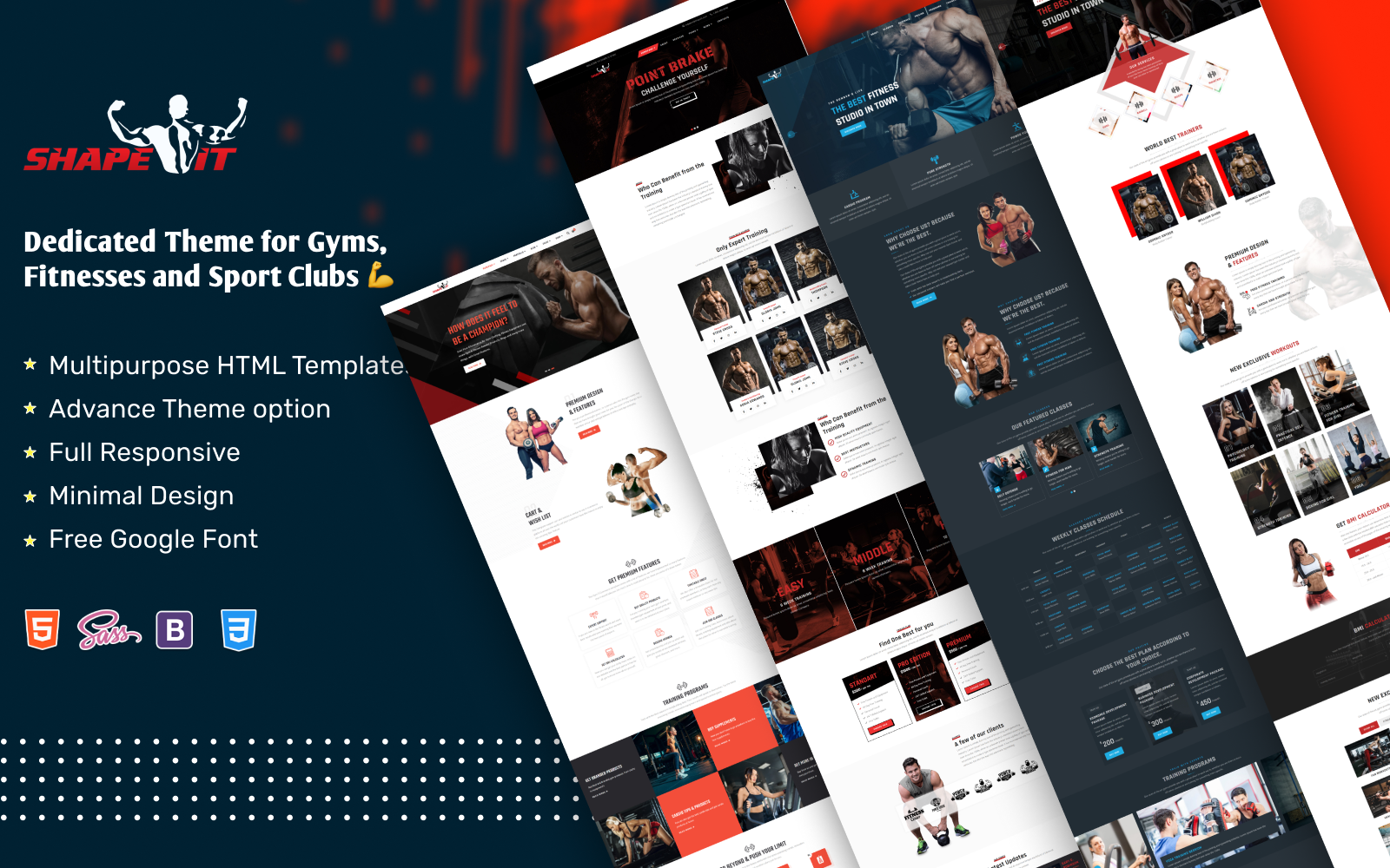 Kit Graphique #184419 Template Gym Web Design - Logo template Preview