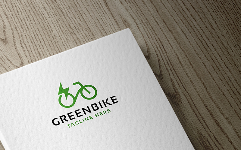 Professional Green Bike Logo template Logo Template