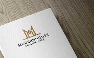 Professional Modern House Letter M Logo template