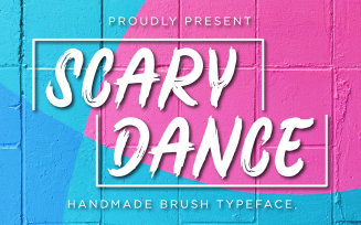 Scary Dance - Handwritten Brush Font
