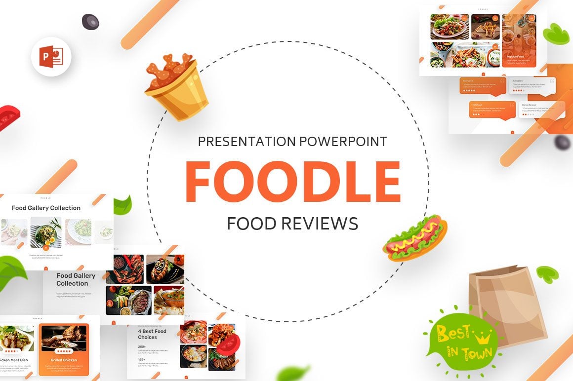 Kit Graphique #184516 Food Review Divers Modles Web - Logo template Preview