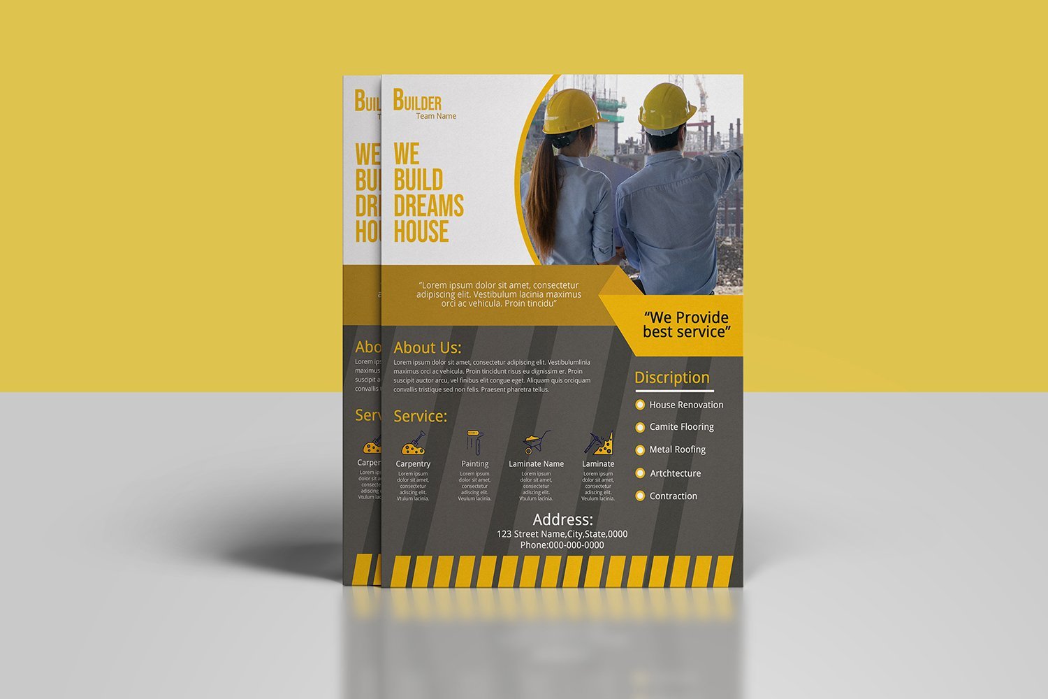 Kit Graphique #184570 Construction Prospectus Divers Modles Web - Logo template Preview