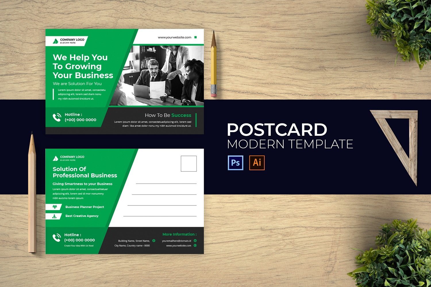 Template #184577 Creative Postcard Webdesign Template - Logo template Preview