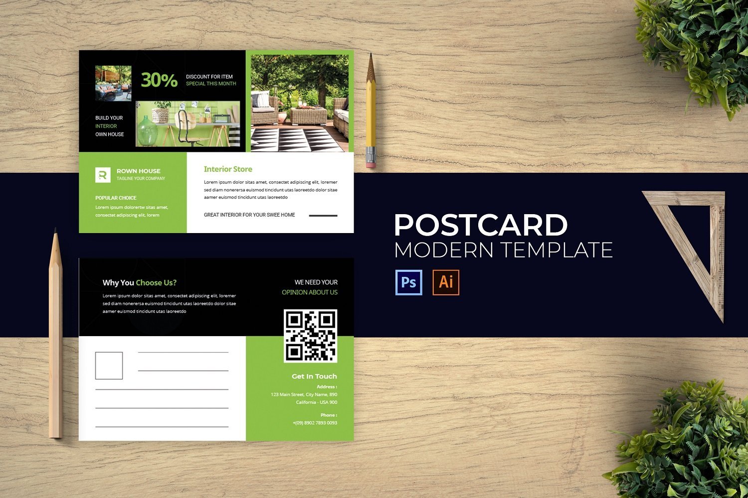 Template #184580 Post Card Webdesign Template - Logo template Preview