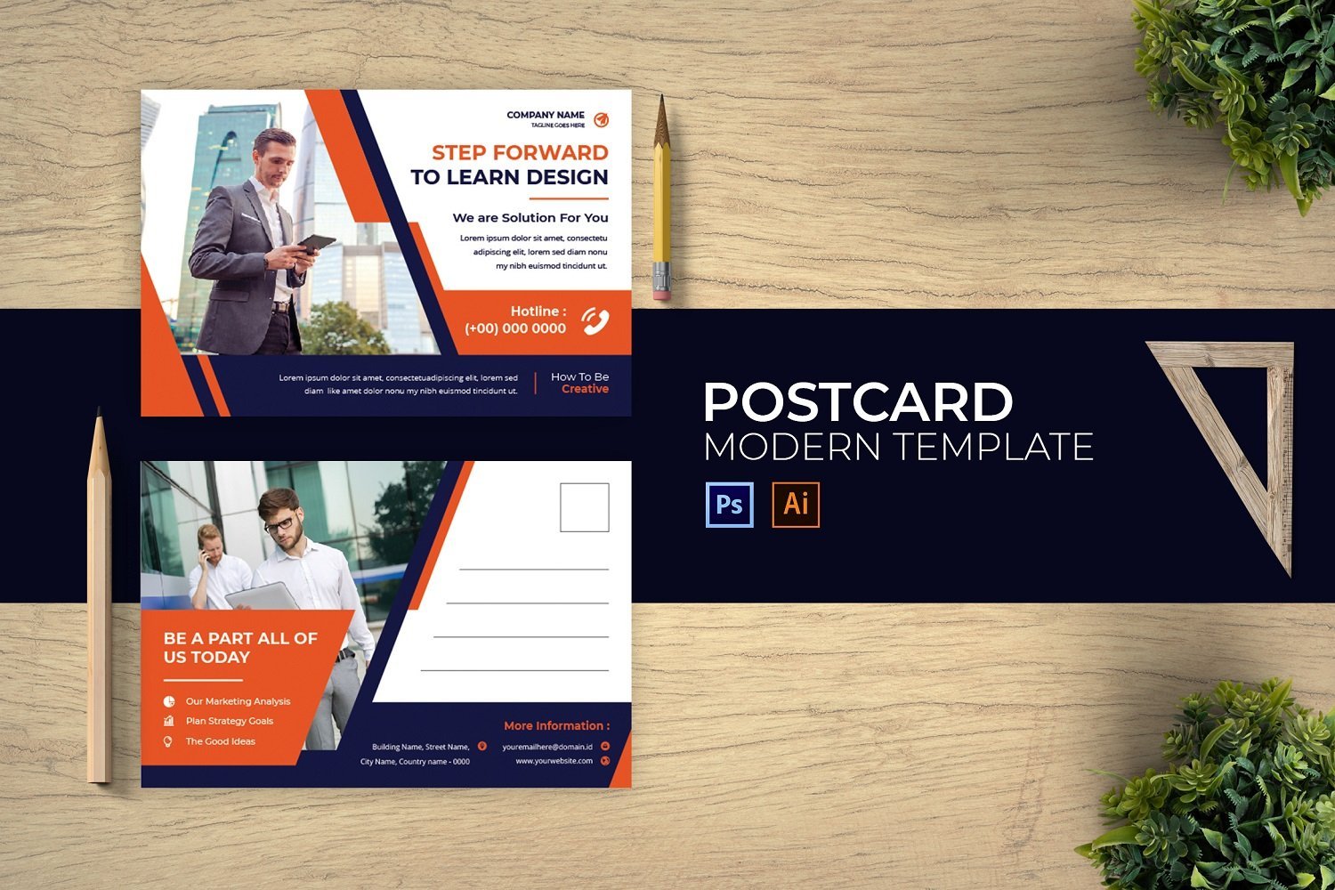 Template #184581 Creative Postcard Webdesign Template - Logo template Preview