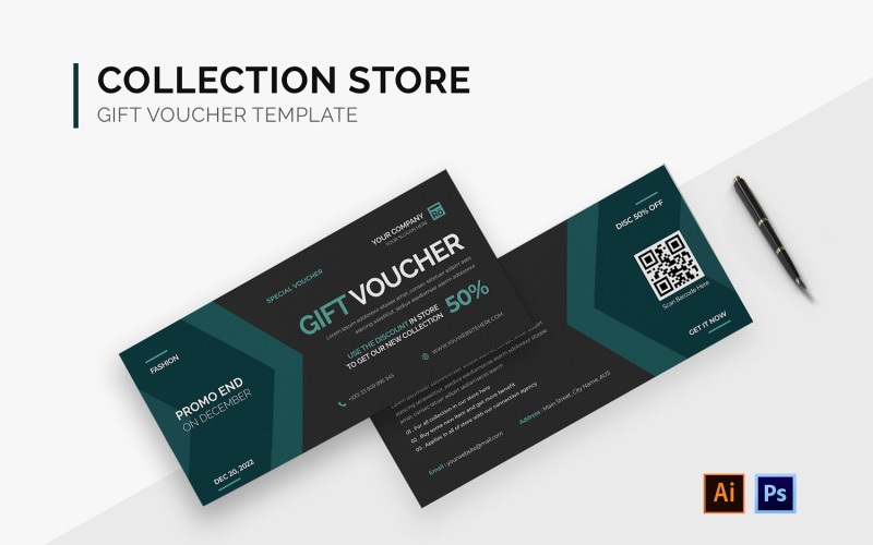 Collection Store Gift Voucher Corporate Identity