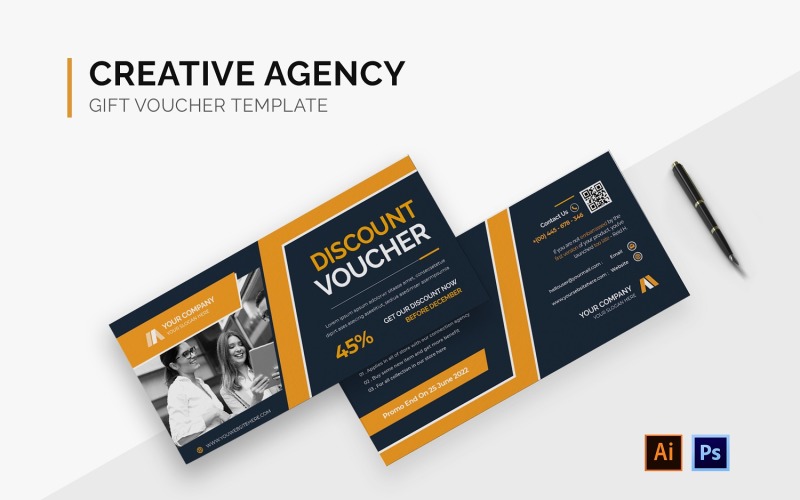 Creative Agency Gift Voucher Corporate Identity