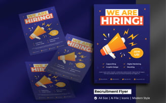 Open Recruitment Flyer Corporate Identity Template