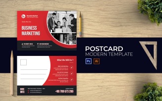 Sales Business Post Card Print Corporate identity template