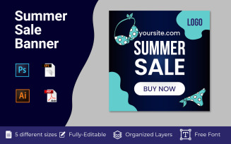 Summer Sale Social Media Stories Templates Design