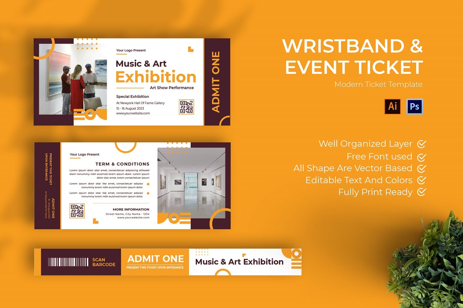 Kit Graphique #184642 Ticket Business Divers Modles Web - Logo template Preview