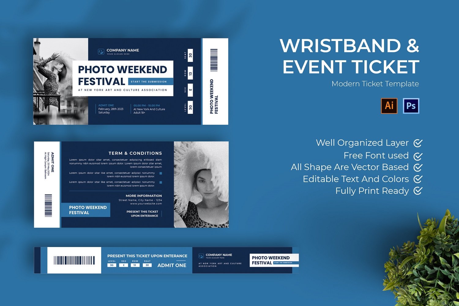 Kit Graphique #184644 Ticket Business Divers Modles Web - Logo template Preview