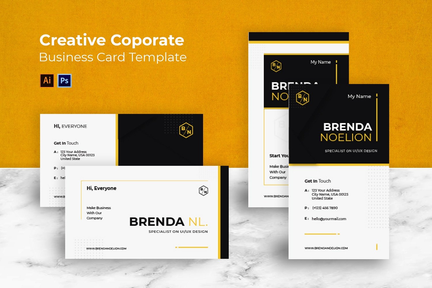 Kit Graphique #184650 Card Business Divers Modles Web - Logo template Preview