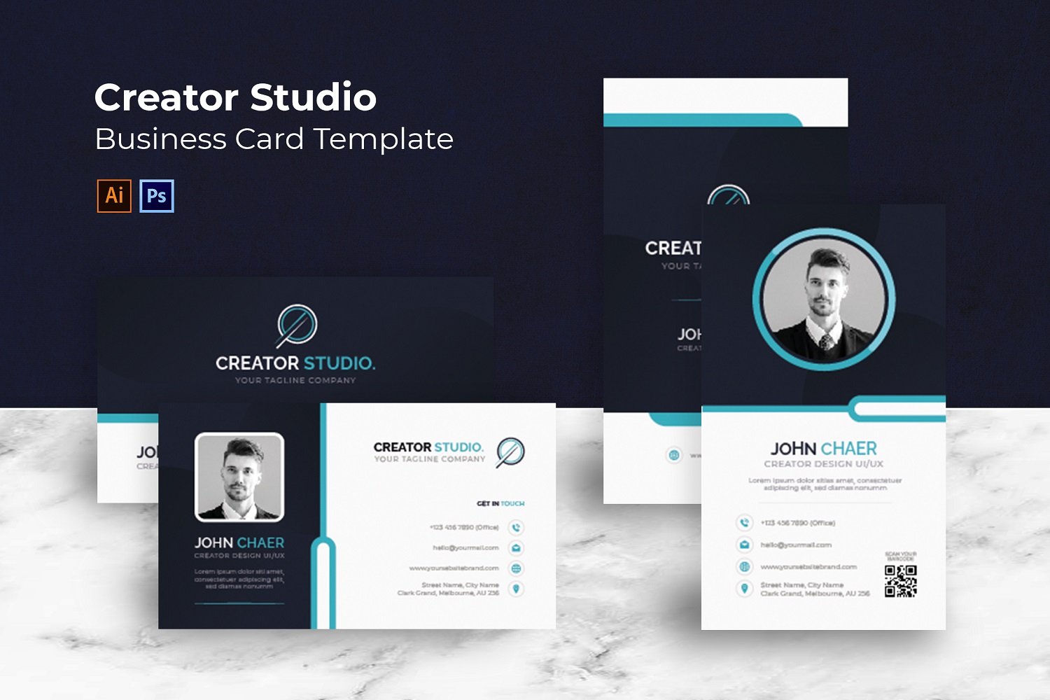 Kit Graphique #184658 Card Business Divers Modles Web - Logo template Preview