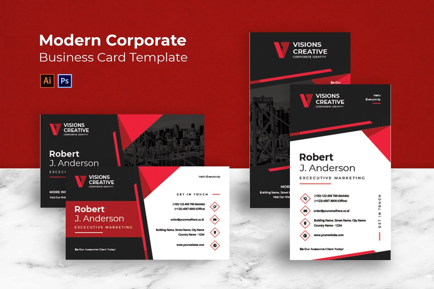 Kit Graphique #184659 Card Business Divers Modles Web - Logo template Preview