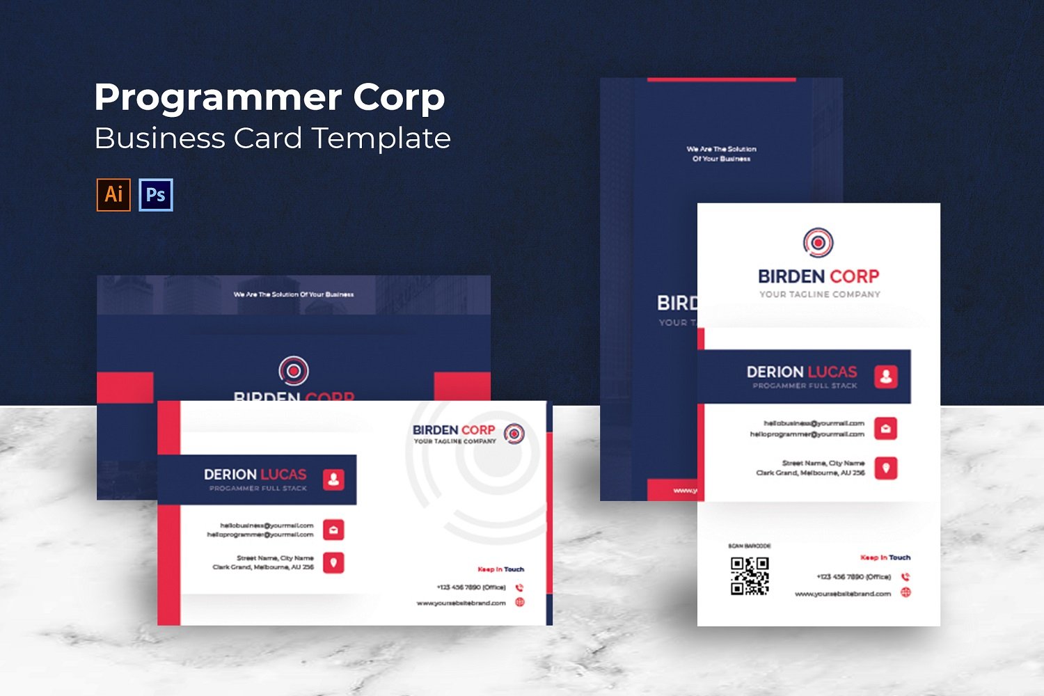 Kit Graphique #184660 Card Business Divers Modles Web - Logo template Preview