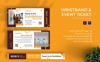 Art Show Exhibition Ticket