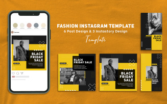 Black Friday Sale Instagram Post & Story Template