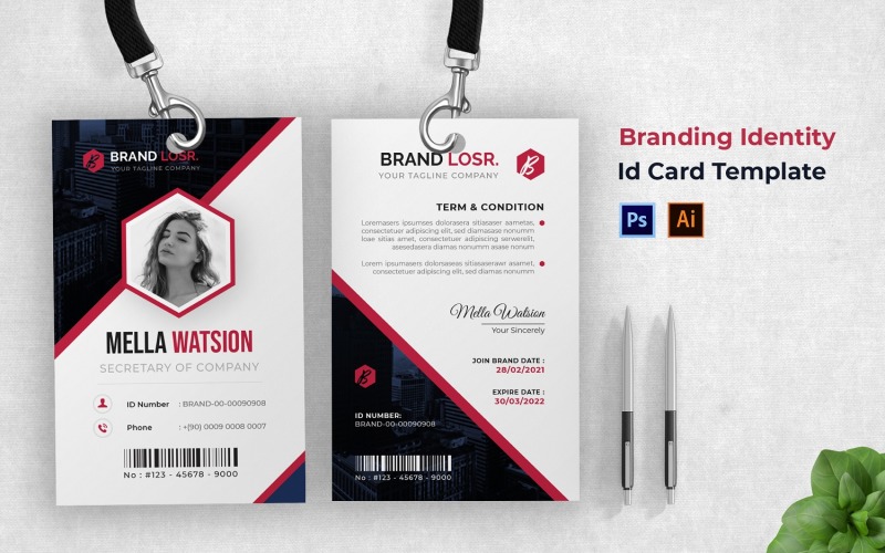 Branding Identity Id Card Corporate Identity