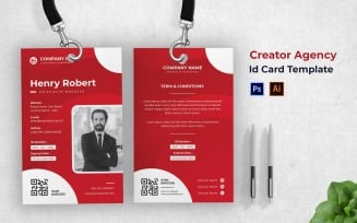 Creator Agency Id Card Print Template