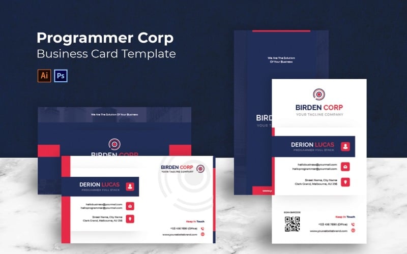 Programmer Corp Business Card Corporate Identity