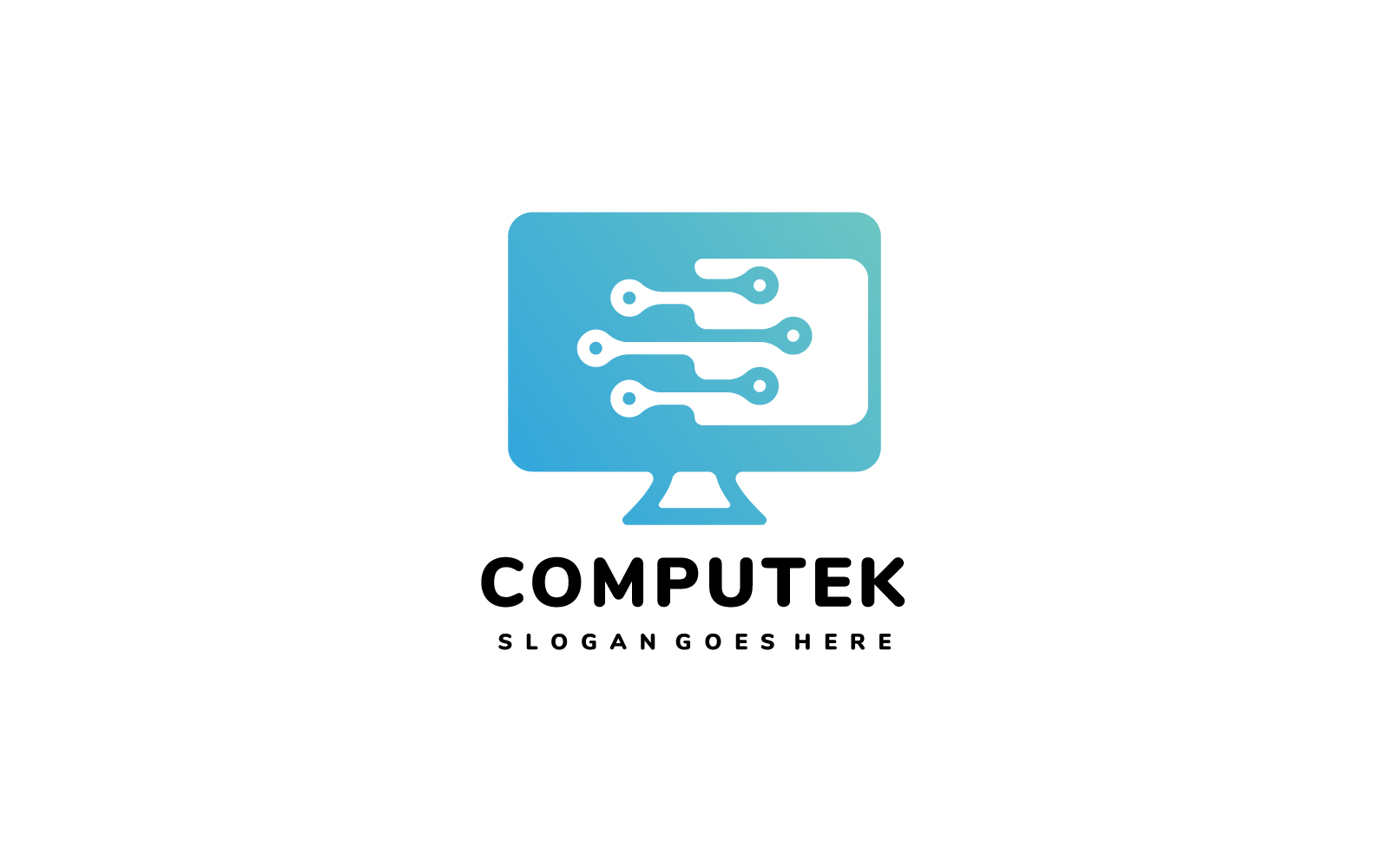 Template #184769 Repaircomputer Techdevelopdeveloperdiagnosefastfixgeargeekhard Webdesign Template - Logo template Preview