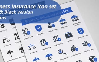 Business Insurance Icon Set