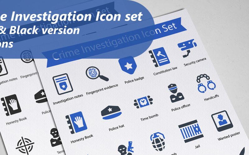 Crime Investigation IconSet Icon Set
