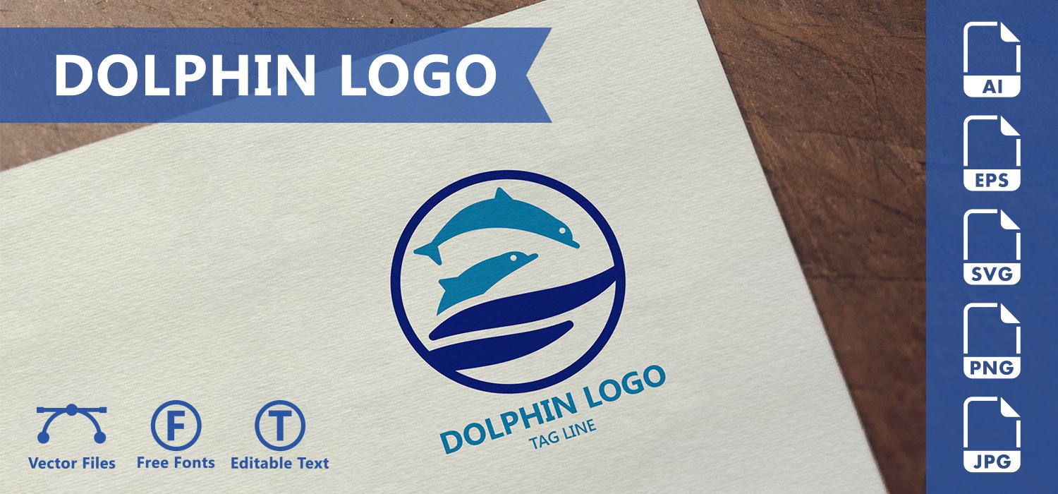 Kit Graphique #184895 Dolphin Logo Divers Modles Web - Logo template Preview