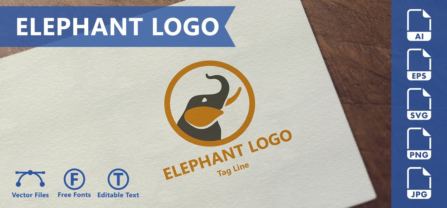 Kit Graphique #184896 Elephant Logo Divers Modles Web - Logo template Preview