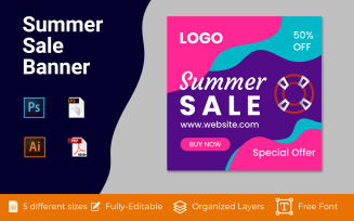 Summer Sale Social Advertisement Landscape Design